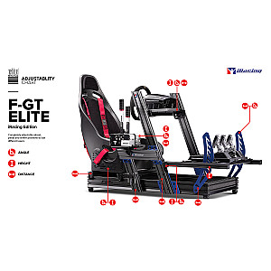 F-GT Elite aluminium simulator cockpit - IRacing Edition