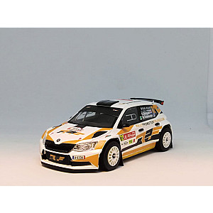 Miniatura personalizada base IXO Skoda Fabia R5 - Kees Burger / M. Teiskonen - Rally Portugal 2019