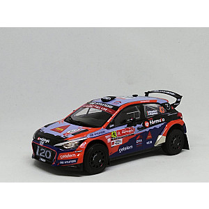 Miniatura personalizada base IXO Hyundai I20 R5 - Bruno Magalhães & Carlos Magalhães - Rally de Portugal 2021.