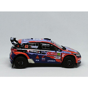 Miniatura personalizada base IXO Hyundai I20 R5 - Bruno Magalhães & Carlos Magalhães - Rally de Portugal 2021.