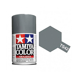 Tinta spray Tamiya 100ml. cinzento metalizado claro TS-42