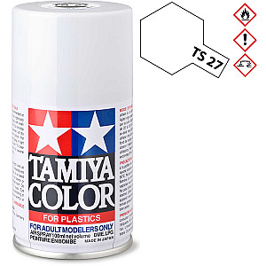 Tinta spray Tamiya 100ml. branco mate TS-27