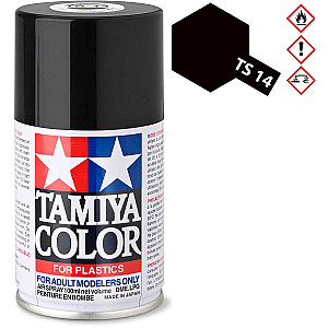 Tinta spray Tamiya 100ml. preto TS-14