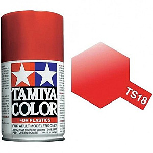 Tinta spray 100ml. vermelho metálico Tamiya TS-18