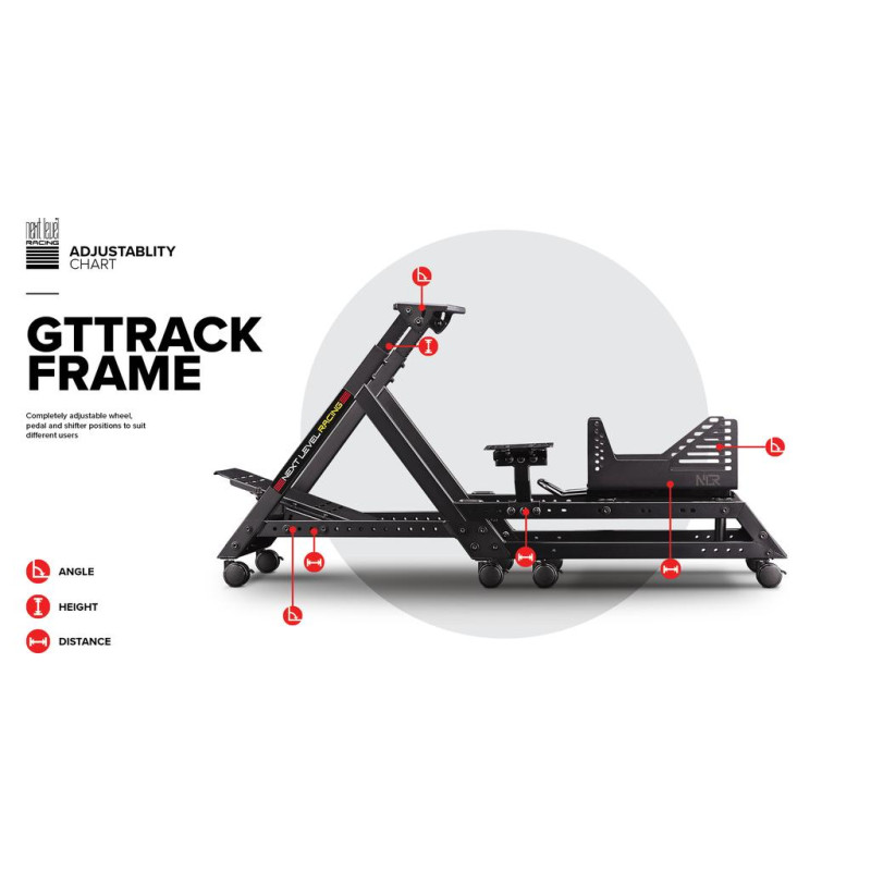 Next Level Racing GTtrack Frame Only Racing Simulator Cockpit 6