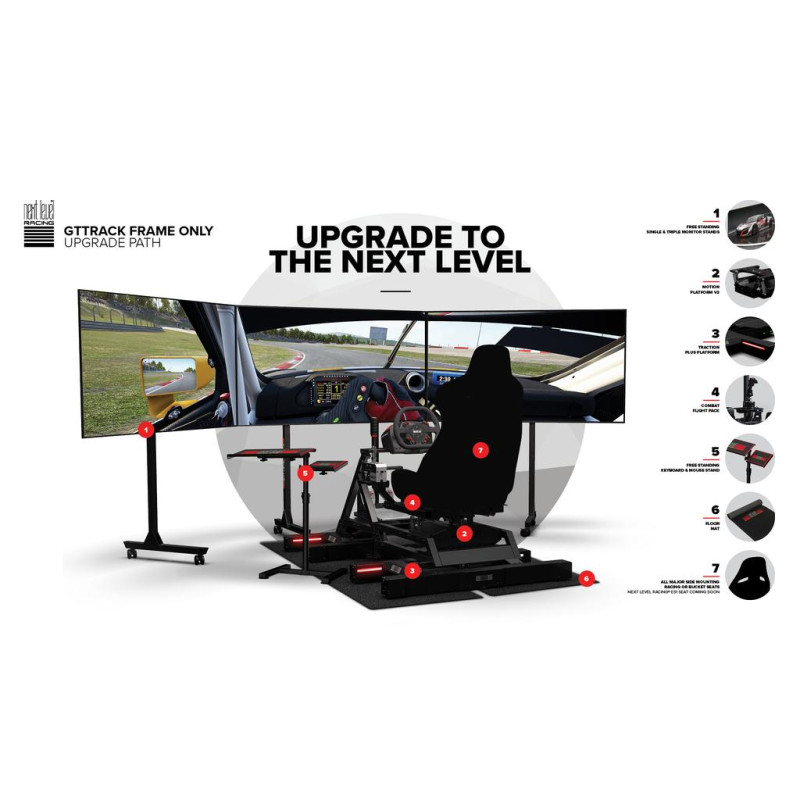 Next Level Racing GTtrack Frame Only Racing Simulator Cockpit 7