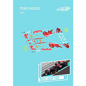 Decalque 1/32 completo da Atalaya Decals para NSR F1 86-89 Toro Rosso 2011