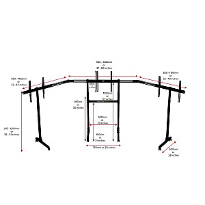 Suporte Next Level Racing Free Standing Triple Monitor