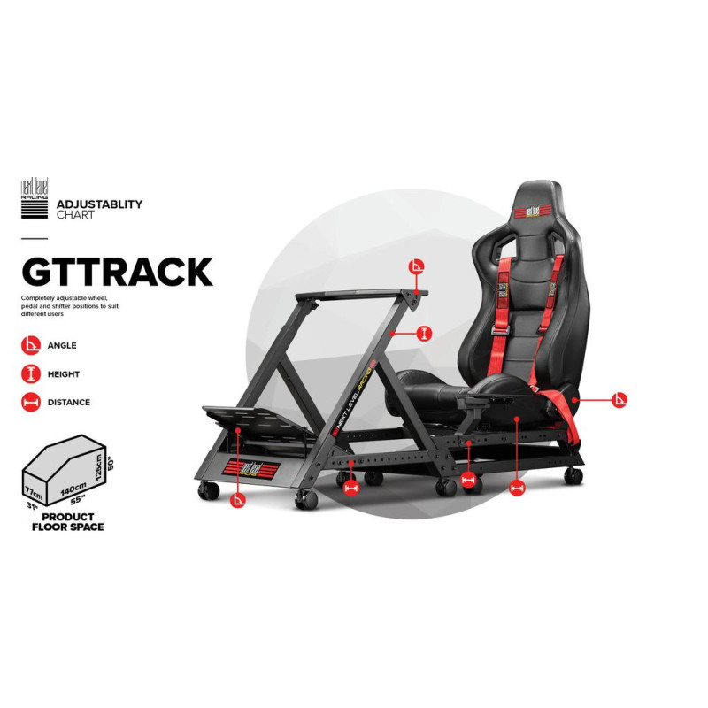 Next Level Racing GTtrack Simulator Cockpit 11