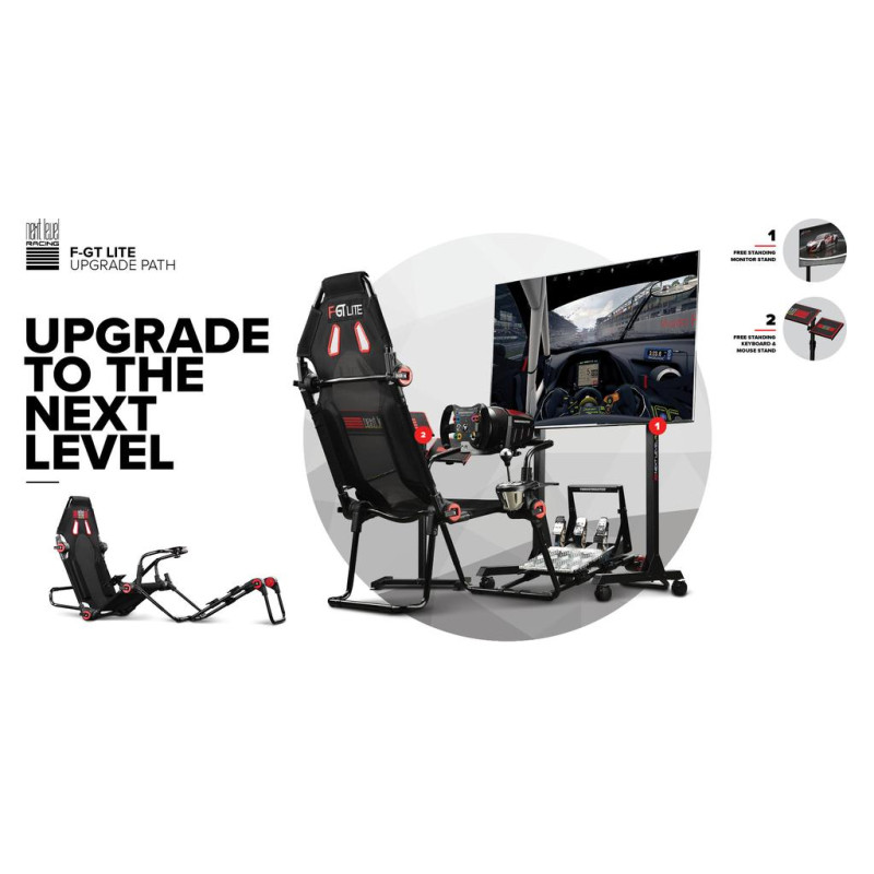 Next Level Racing® F-GT Lite Formula and GT Foldable Simulator Cockpit 10