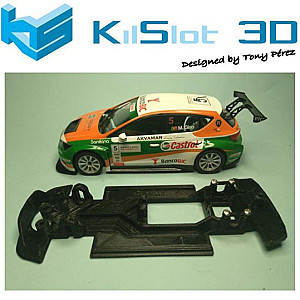 Chassis inline race soft da Kilslot para  Seat Leon 3 da SCX