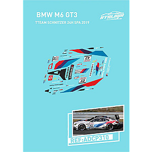 Decalque, Atalaya Decals, completo p/BMW M6 GT3 Team Schnitzer 24hrs Spa 2019