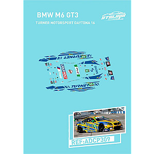 Decalque, Atalaya Decals, completo p/BMW M6 GT3 Turner Motorsport Daytona 2016