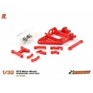 Suporte de motor AW RT3 Offset 1mm extra-hard (Vermelho) New 2017 da Scaleauto