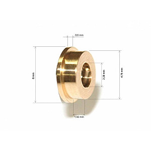 Chumaceira universal de 1 lábio da Sloting+ com 4.75mm