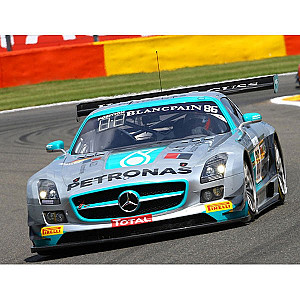 Decalque da Racing Decals 43 escala 1/24 para Mercedes SLS GT3 nº 86 Total 24h of Spa 2014