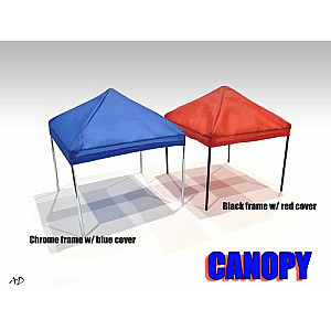 1:18 Accessory - Canopy (Black frame Red Canopy cover).