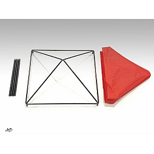 1:18 Accessory - Canopy (Black frame Red Canopy cover).