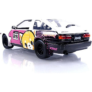 Toyota Trueno (AE86) with Aggretsuko Figure - 1986