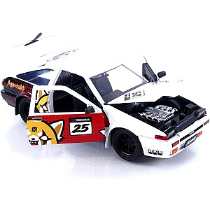 Toyota Trueno (AE86) with Aggretsuko Figure - 1986