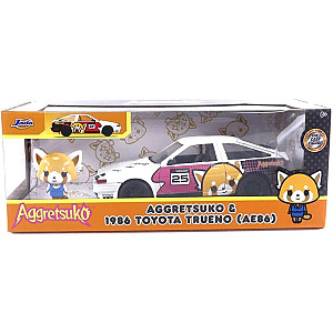 Toyota Trueno (AE86) with Aggretsuko Figure - 1986