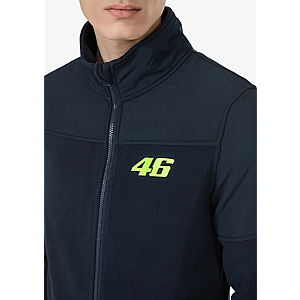 2023 VR46 WRT23 Polar Fleece Man, Black