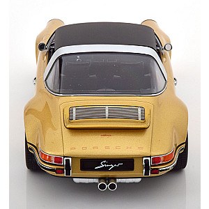 KK Scale Models 1:18 KKDC180474 Porsche 911 Targa Singer dourado metálico