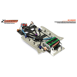 Chassis SC-8003 GT3 1/24 Pré-montado sem rodas & sem suportes de carroçaria