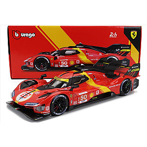 Ferrari 499P 3.0L Turbo V6 - Pole Position Le Mans 2023 - Antonio Fuoco/ Miguel Molina/ Nicklas Nielsen - 1/18