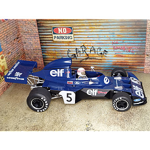 MCG 1:18 MCG18600F Tyrrell Ford 006 #5 da Elf Team Tyrrell conduzido por Jackie Stewart e vencedor do GP Monaco 1973 ano que se proclamou campeão do Mundo