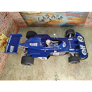 MCG Tyrrell Ford 006 #5 da Elf Team Tyrrell conduzido por Jackie Stewart e vencedor do GP Monaco 1973 ano que se proclamou campeão do Mundo