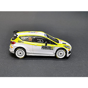 Miniatura personalizada base IXO Ford Fiesta Rally 2 MKII  #39 - 24º classificado Rali de Monte-Carlo 2024 - Eamonn Boland / "M.J."