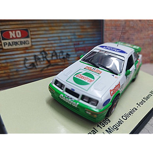 Miniatura personalizada base IXO Ford Sierra RS Cosworth #11 - Team Diabolique - DNF Rali de Portugal 1989 - Joaquim Santos/ Miguel Oliveira