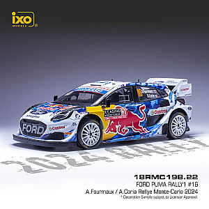 IXO Ford Puma Rally1 Hybrid #16 - 5º classificado Rali Monte-Carlo 2024 - Adrien Fourmaux/ Alexandre Coria