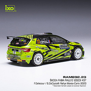 IXO Skoda Fabia RS Rally2 #37 - 19º classificado Rali Monte-Carlo 2023 - François Delecour/ Sabrina De Castelli