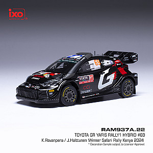 IXO 1:43 IXORAM937A Toyota GR Yaris Rally1 #69 - Vencedor Safari rali Quénia 2024 - Kalle Rovanperä & Jonne Halttunen