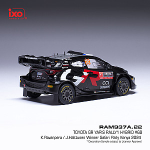 IXO 1:43 IXORAM937A Toyota GR Yaris Rally1 #69 - Vencedor Safari rali Quénia 2024 - Kalle Rovanperä & Jonne Halttunen