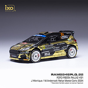 IXO 1:43 IXORAM924SPLQ Ford Fiesta Rally2 #31 - DNF rali Monte-Carlo 2024 - John Wartique & Maxime Andernack