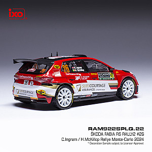 IXO 1:43 IXORAM922SPLQ Skoda Fabia RS Rally2 #26 - DNF rali de Monte-Carlo 2024 - Chris Ingram & Hannah McKillop