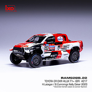 IXO 1:43 IXORAM928B Toyota GR DKR Hilux T #217 - 5º classificado rali Dakar de 2023 - Henk Lategan & B. Cummings