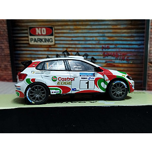 Miniatura personalizada RPT073 base IXO VW Polo GTI Rally2 #1 - 1º classificado Legend Fires North West Stages 2024 - Chris Ingram & Alexander Kihurani