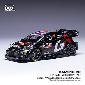 IXO 1:43 IXORAM912 Toyota GR Yaris Rally1 Hybrid #17 - 2º classificado rali de Monte-Carlo 2024 - Sébastien Ogier & Vicent Landais