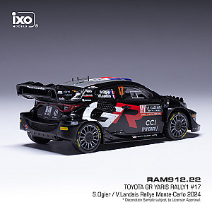 IXO 1:43 IXORAM912 Toyota GR Yaris Rally1 Hybrid #17 - 2º classificado rali de Monte-Carlo 2024 - Sébastien Ogier & Vicent Landais