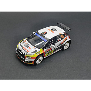 Miniatura personalizada RPT053 base IXO do Citröen C3 Rally2 #55 - Rally de Portugal 2023 - Bernardo Sousa/ José Janela