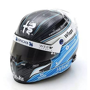 Mini Helmet à escala 1/5 da Spark 5HF089 do piloto Valtteri Bottas #77 utilizado na época 2023