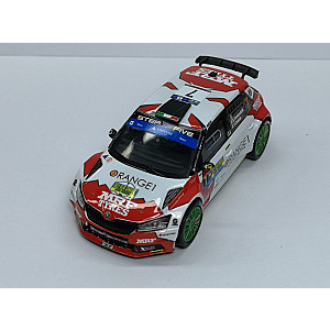 Miniatura personalizada RPT049 base IXO do Skoda Fabia Rally2 EVO #7 - 5º classificado Rally Islas Canarias 2022 - Simone Campedelli/ Tania Canton