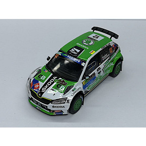 Miniatura personalizada RPT045 base IXO do Skoda Fabia R5 #12 - DNF Rali dos Açores 2018 - Martin Koči/ Filip Schovánek