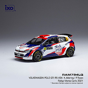 IXO 1:43 IXORAM794LQ Volkswagen Polo GTI R5 # 26 - 20ª posição Rally Monte-Carlo 2021 - Kevin Abbring/ Pieter Tsjoen