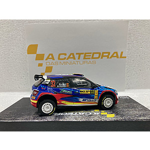 Miniatura personalizada base IXO RPT042 do Skoda Fabia Rally2 EVO #32 - DNF Rally RACC Catalunya 2021 - Pepe Lopez/ Borja Rosada