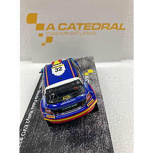 Miniatura personalizada base IXO RPT042 do Skoda Fabia Rally2 EVO #32 - DNF Rally RACC Catalunya 2021 - Pepe Lopez/ Borja Rosada